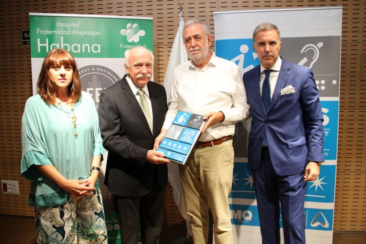 El Hospital Fraternidad-Muprespa Habana obtiene el certificado AIS cinco estrellas, la máxima categoría en accesibilidad