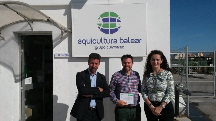 Fraternidad-Muprespa entrega el diploma Bonus 2014 a la empresa Aquicultura Balear en Illes balears Fraternidad-Muprespa entrega el diploma Bonus 2014 a la empresa Aquicultura Balear en Illes balears