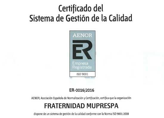 FRATERNIDAD-MUPRESPA FORMA PARTE DEL GRUPO DE EMPRESAS MADRID EXCELENTE FRATERNIDAD-MUPRESPA FORMA PARTE DEL GRUPO DE EMPRESAS MADRID EXCELENTE