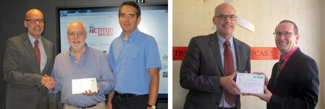 Fraternidad-Muprespa de Hospitalet de Llobregat entrega dos diplomas Bonus 2014 a empresas mutualistas