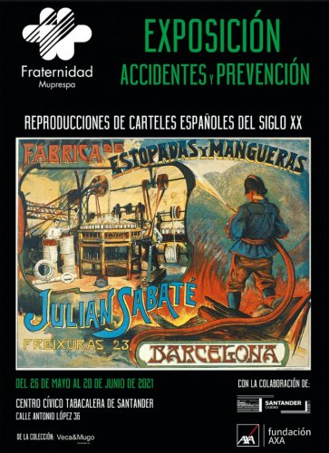 Cartel oficial de la Exposición de Carteles de Prevención del Siglo XX organizada por Fraternidad-Muprespa 