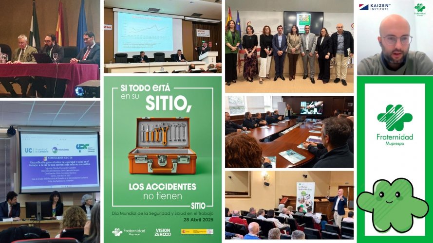 Collage de imágenes de diversas jornadas celebradas durante la X Semana de la Prevención 