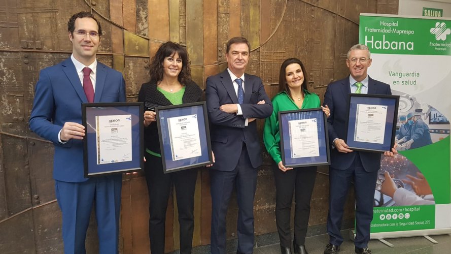 Enrique Megía, Natalia Fdez. Laviada, Gonzalo Piédrola, Elena Iglesias y Pedro Serrera