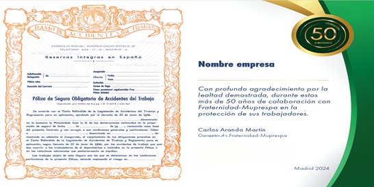 Facsimil para las empresas distinguidas