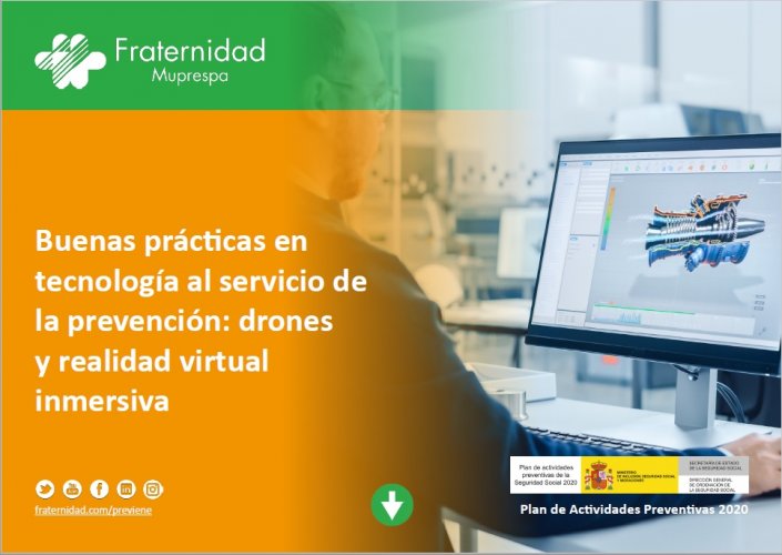 Portada de la Guía de buenas prácticas en tecnología aplicada a la PRL 