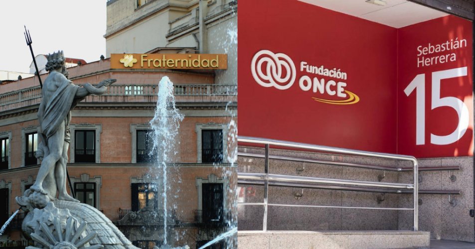Imagen de las sedes de Fraternidad-Muprespa y Fundación ONCE