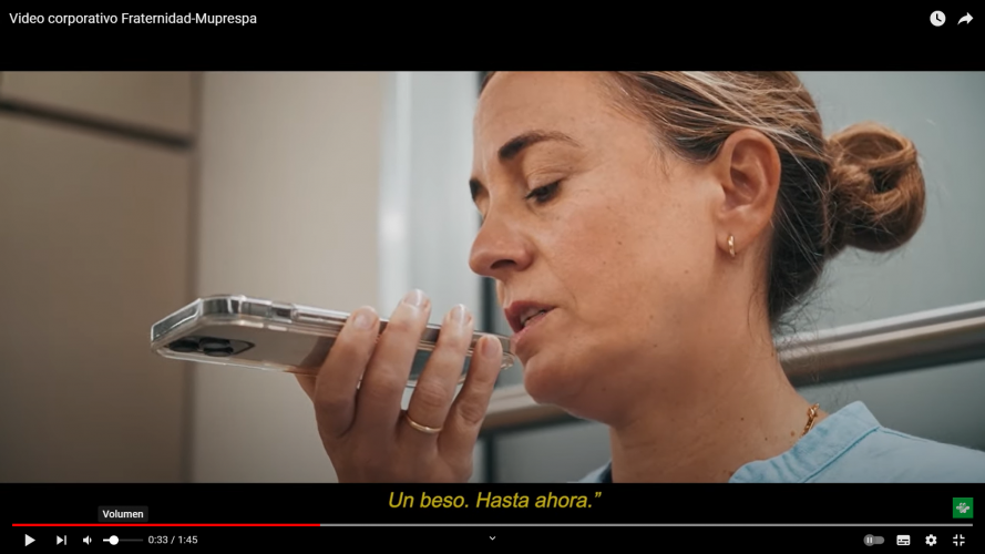 Imagen del vídeo corporativo de Fraternidad-Muprespa 