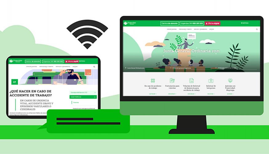 Nueva imagen del portal web de Fraternidad-Muprespa 