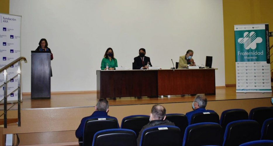 Participantes en el acto de inauguración de la Exposición en el ISSL de la Región de Murcia