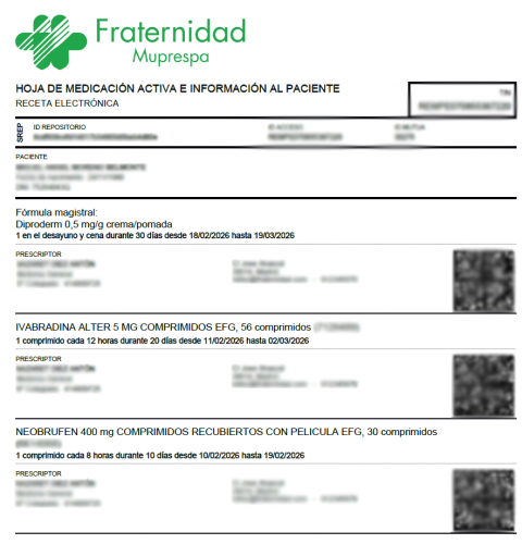 Ejemplo de receta electrónica 